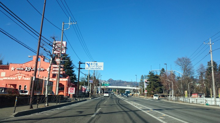 富士吉田市の道路状況