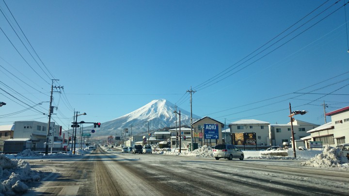富士吉田市からの富士山