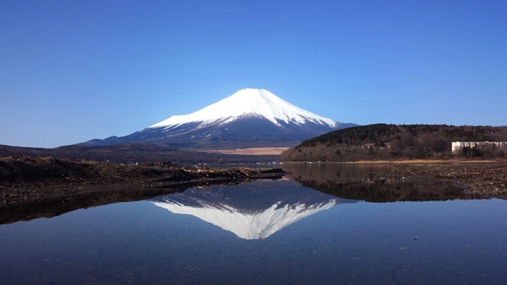 ミニチュア模型風の富士山が撮れました