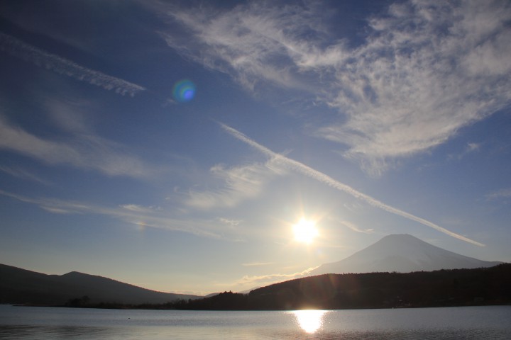 平野ワンドから富士山を撮りました