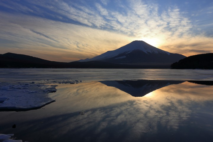 まるで万華鏡富士山