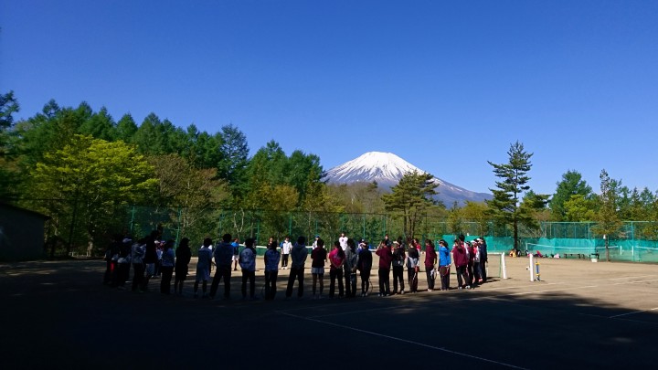 アドバンテージ様、合宿2日目。富士山がよく見えました。