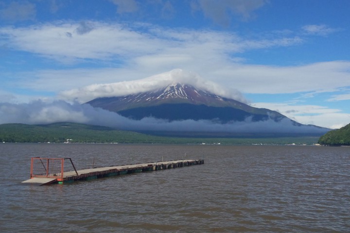 台風一過　〜富士山に青い雲出現〜